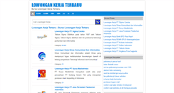 Desktop Screenshot of lowongankerjaterbaruu.com