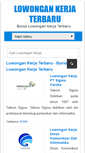 Mobile Screenshot of lowongankerjaterbaruu.com